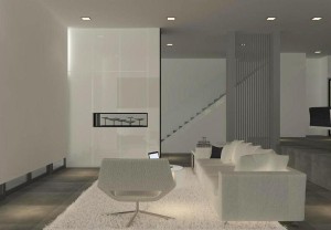 364 Lorong Chuan - Living facing staircase a